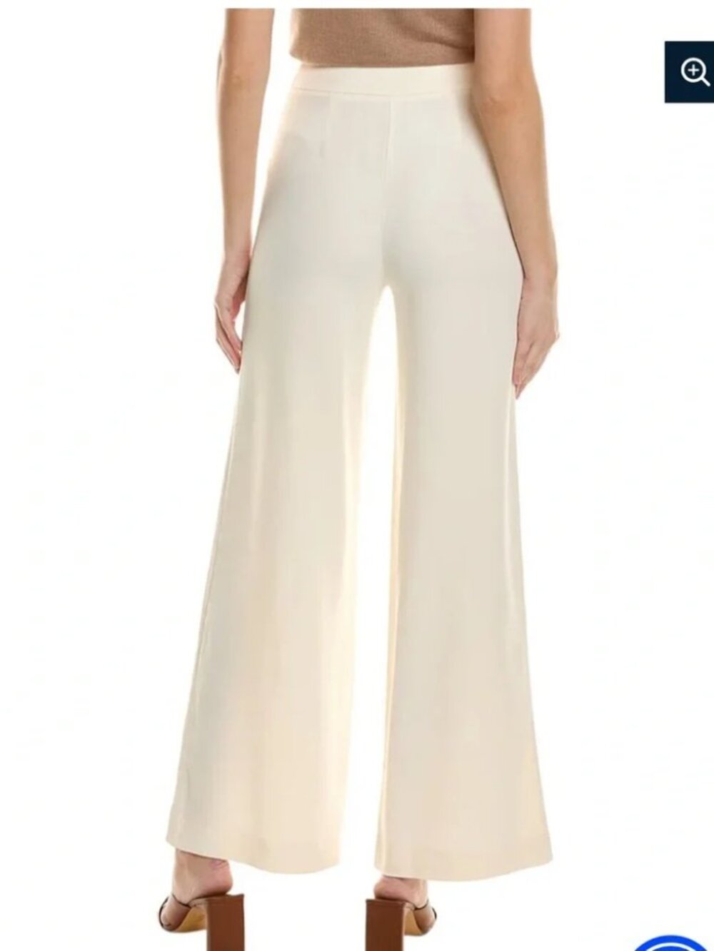 BODEN 4 Stunning Ivory Fluid Wide Leg Trousers